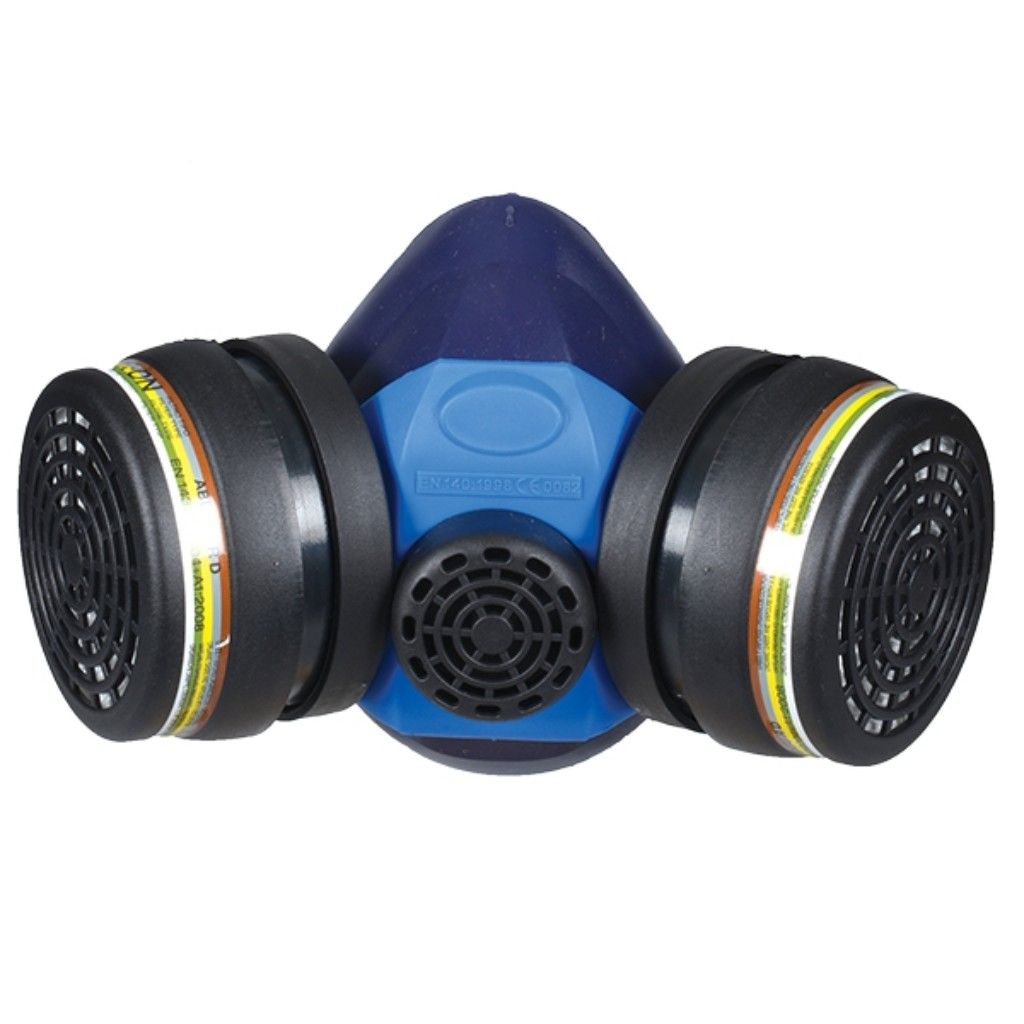 Masque De Protection A1P2 Avec Lunettes - Filtre Poussières Et Gaz, 10 Filtres Inclus - 13